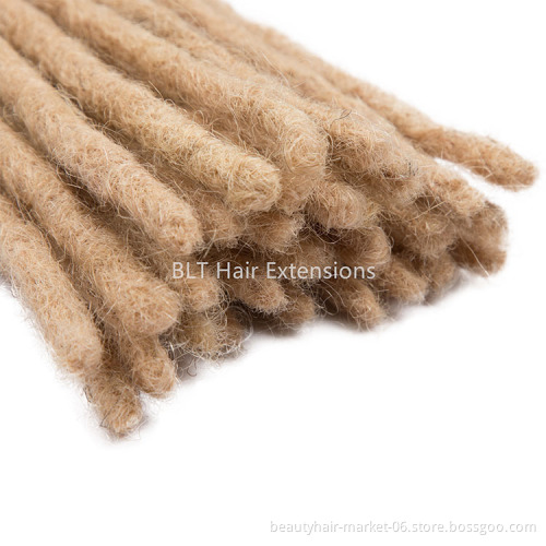 China factory handmade faux dreadlock blonde dreadlock extension 100% human hair dreadlock extensions